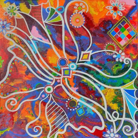 Nomis - 70 x 70 cm (Akryl na płótnie)